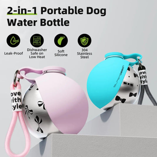 2-in-1 Dog Water Bottle
